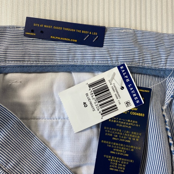Polo Ralph Lauren Classic Fit Pinstripe Pony Short - Picture 9 of 11